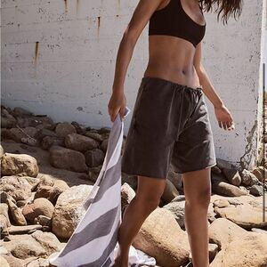New Free People Easy Rider Shorts L white